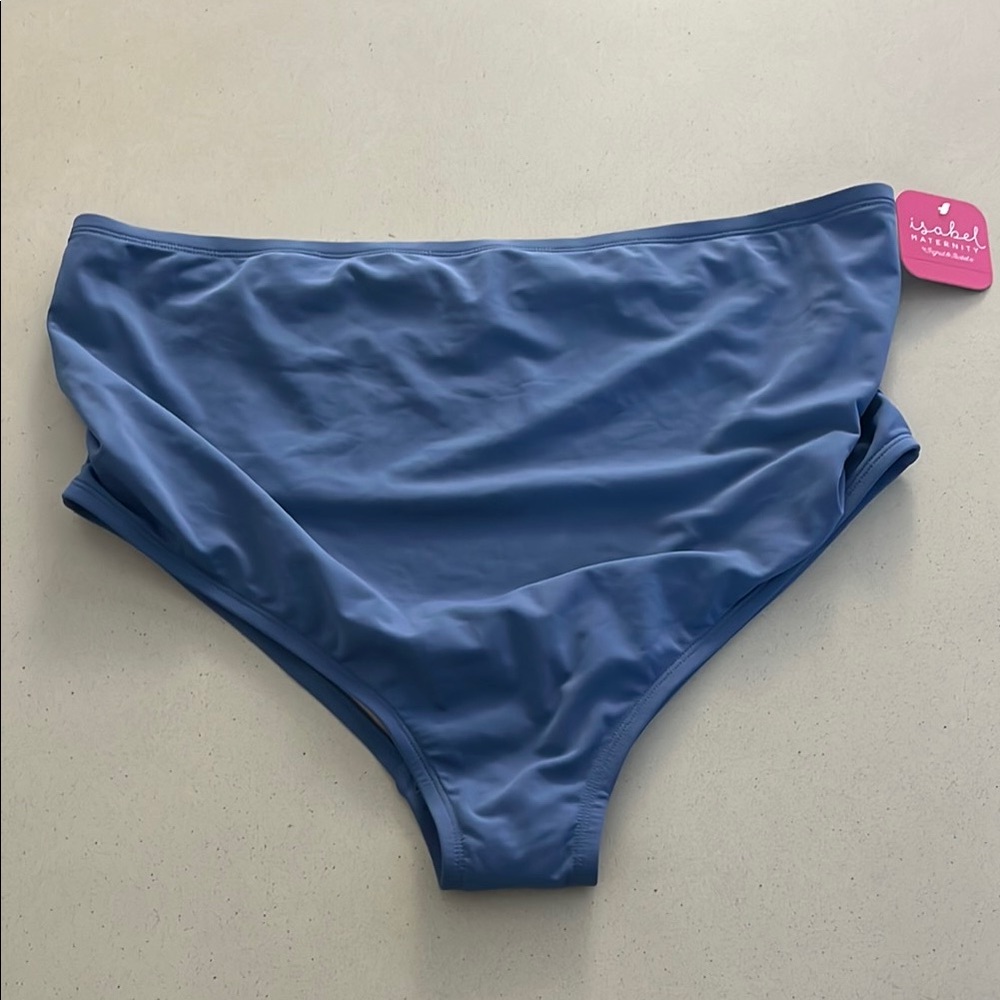 Isabel Maternity by Ingrid & Isabel Blue High-Waisted Bikini